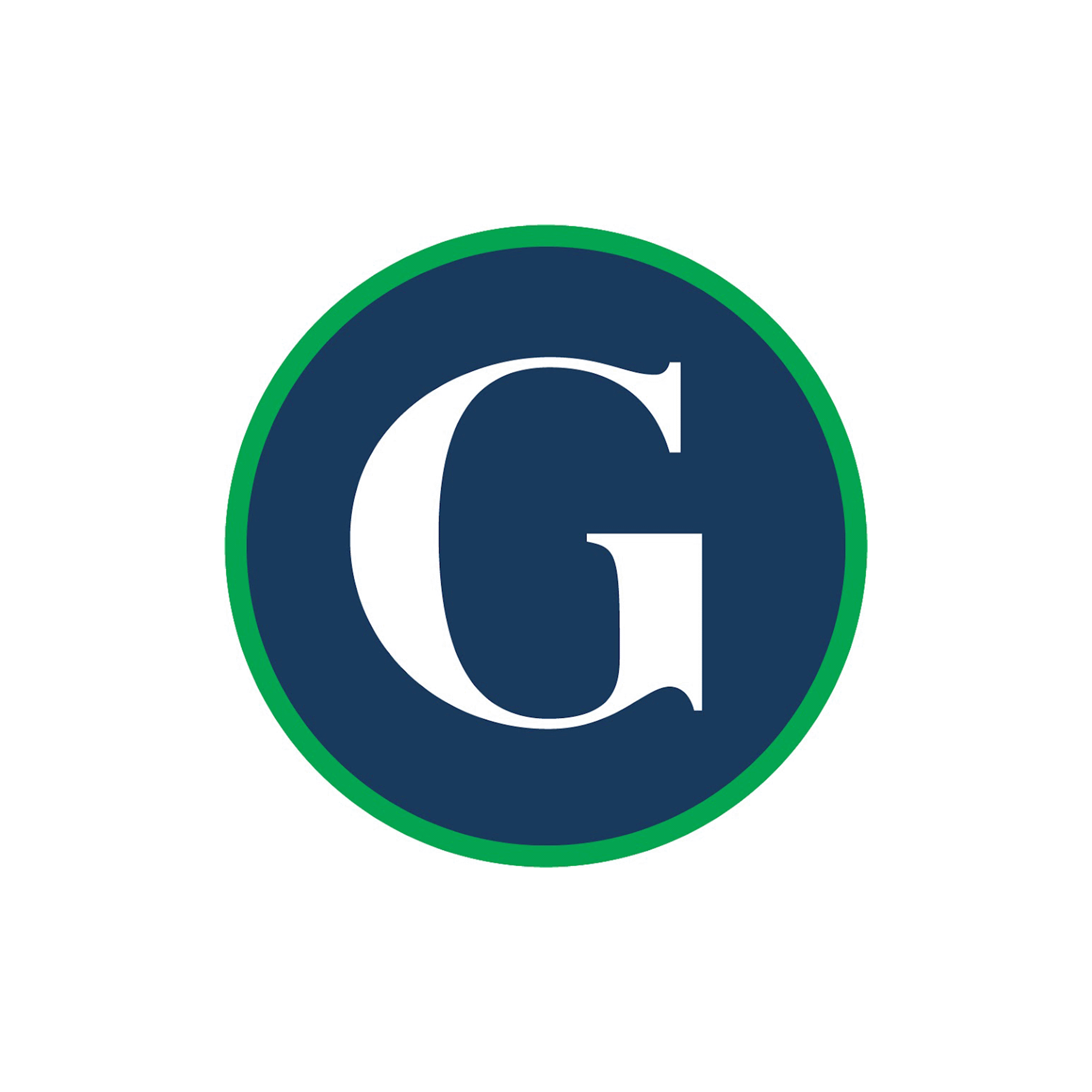 Golf.com logo, a white serif letter G in a navy circle with a green ring.