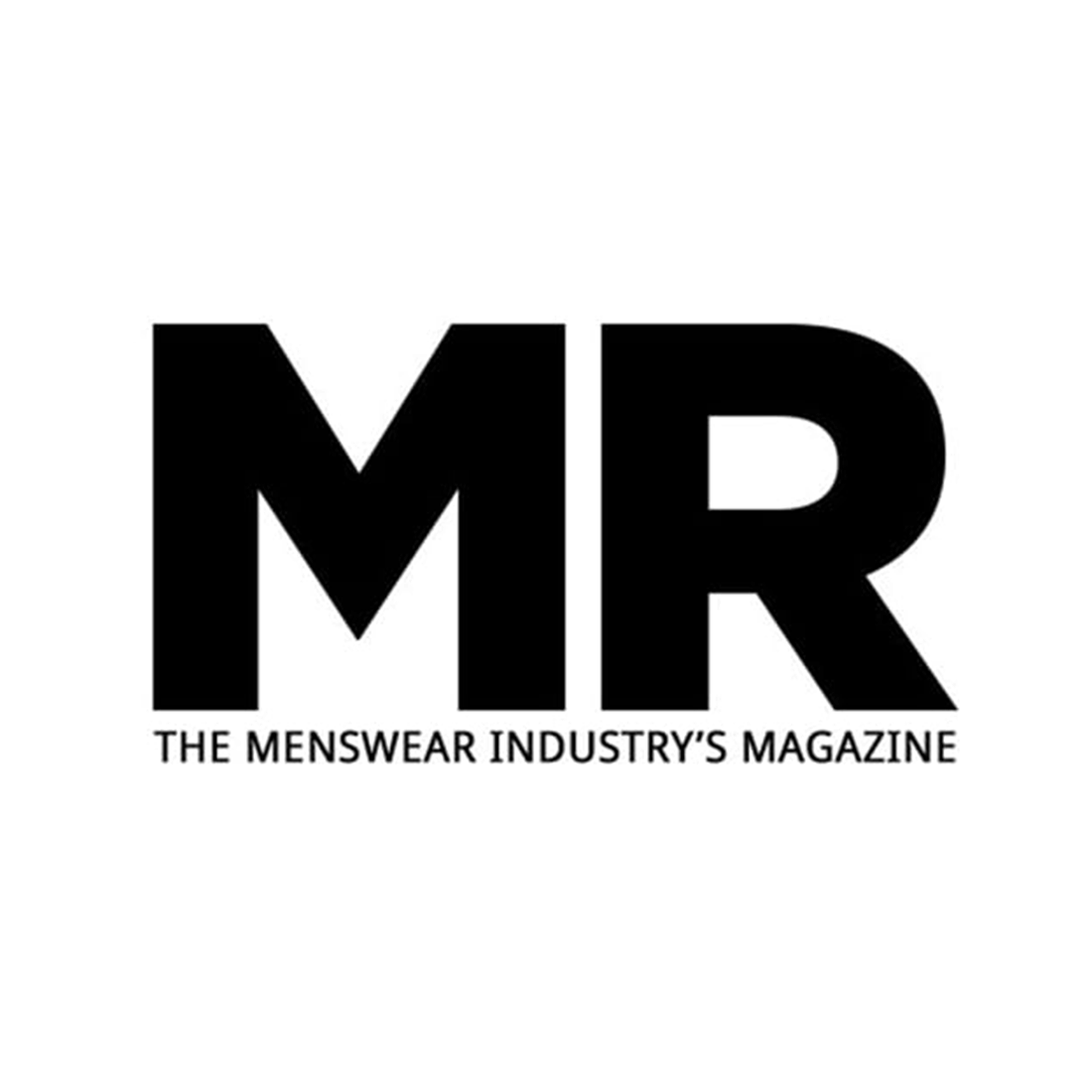 MR logo with the tagline "THE MENSWEAR INDUSTRY'S MAGAZINE" in black on white.
