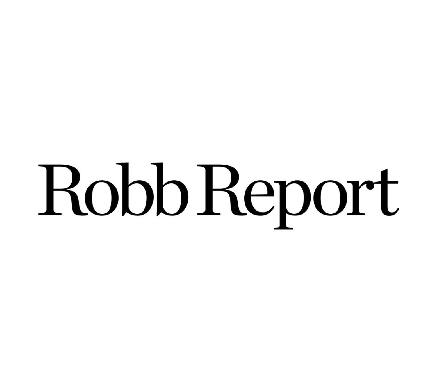 Robb Report logo in black serif lettering.
