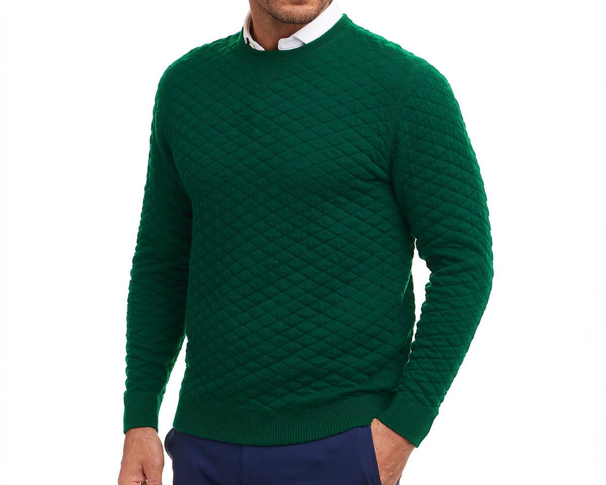 Holderness & Bourne The Ward Men's Green Cotton Sweater