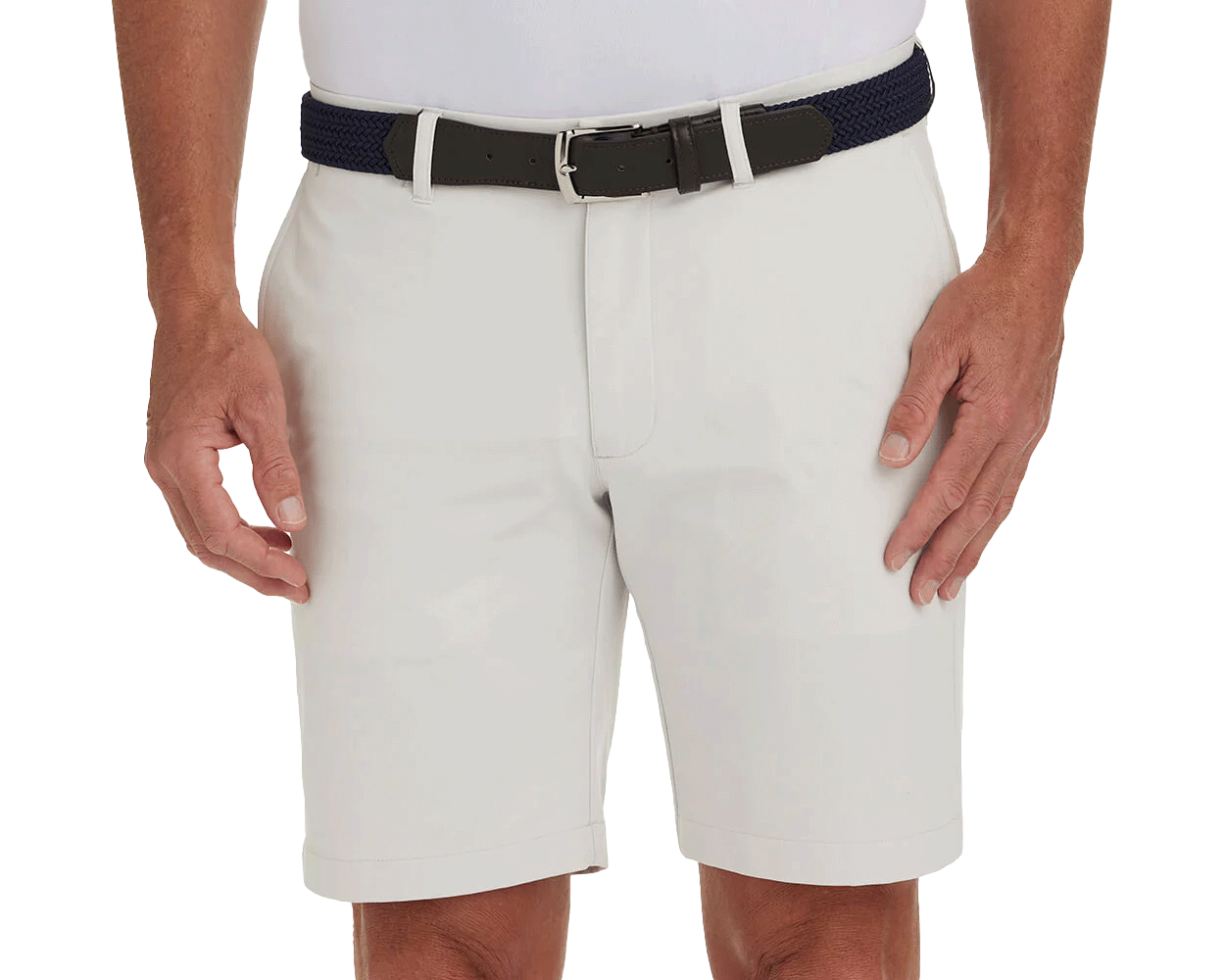Men's Light Khaki Golf Shorts | Holderness & Bourne