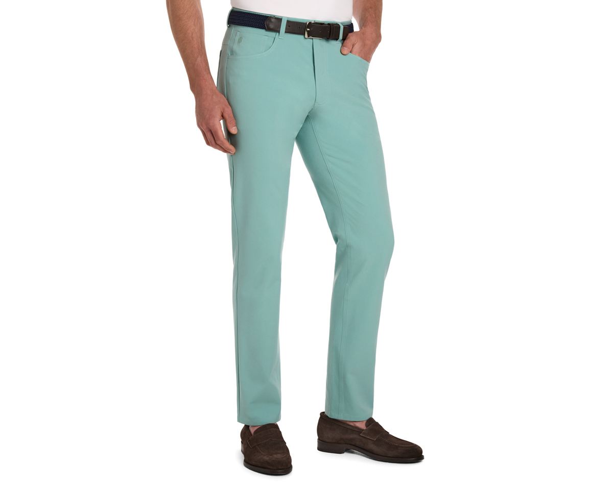 The McDaniel 5 Pocket Pant: Cascade Green