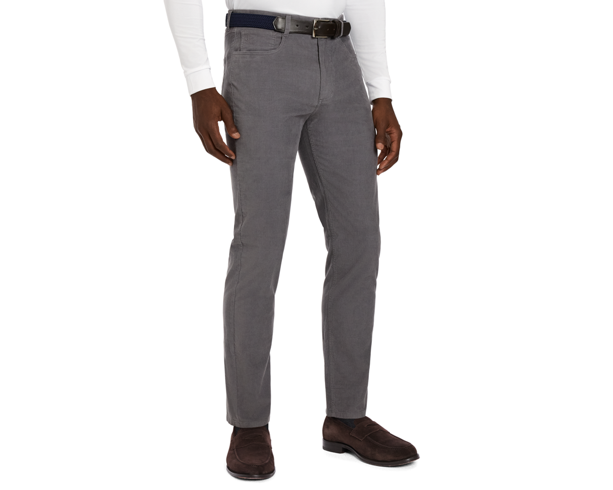 The Baxter 5 Pocket Corduroy Pant: Smoke