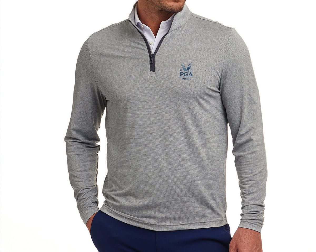 Holderness & Bourne The Bell 2024 PGA Tour Pullover in Heathered Gray