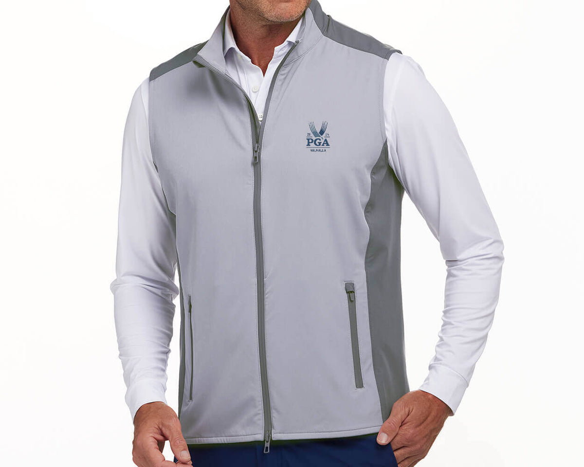 Holderness & Bourne The Hayes 2024 PGA Golf Vest in Gray
