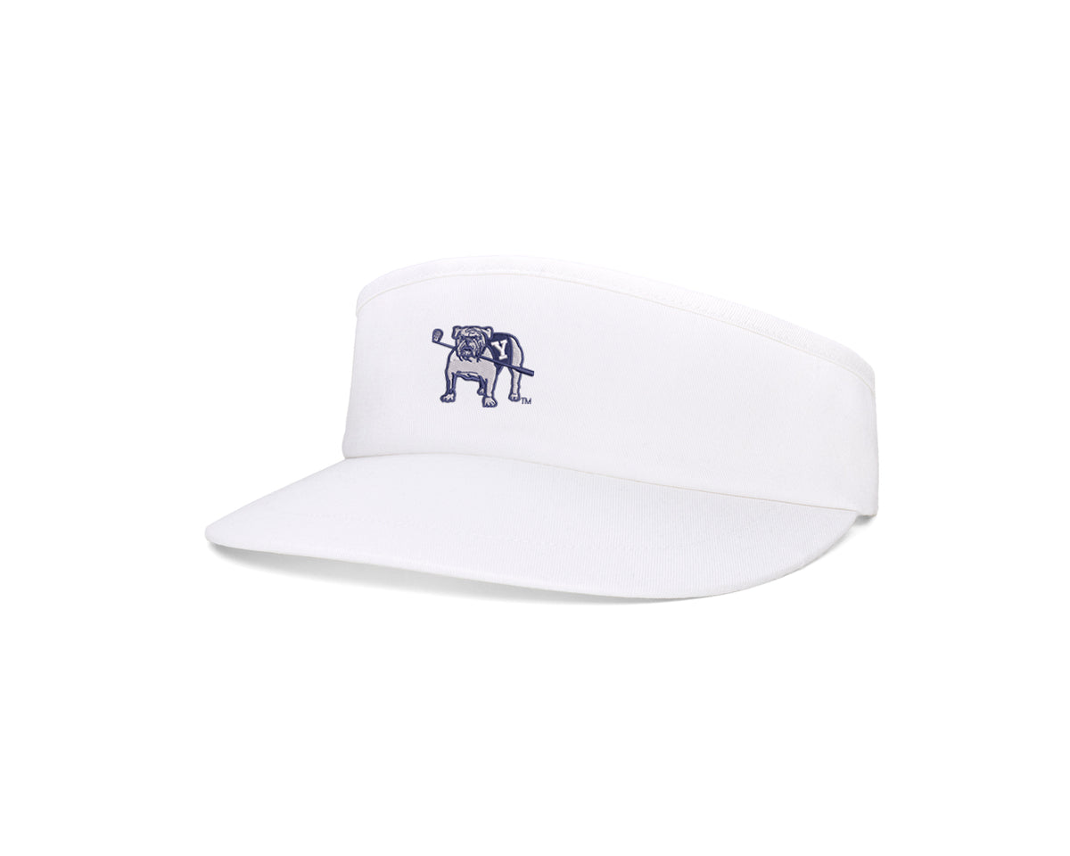 Side view of Holderness & Bourne Yale Golf Course White Visor