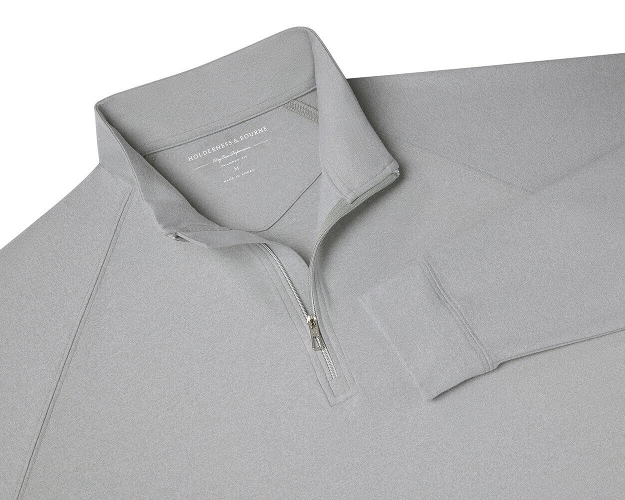 Men's Gray Quarter Zip Holderness & Bourne