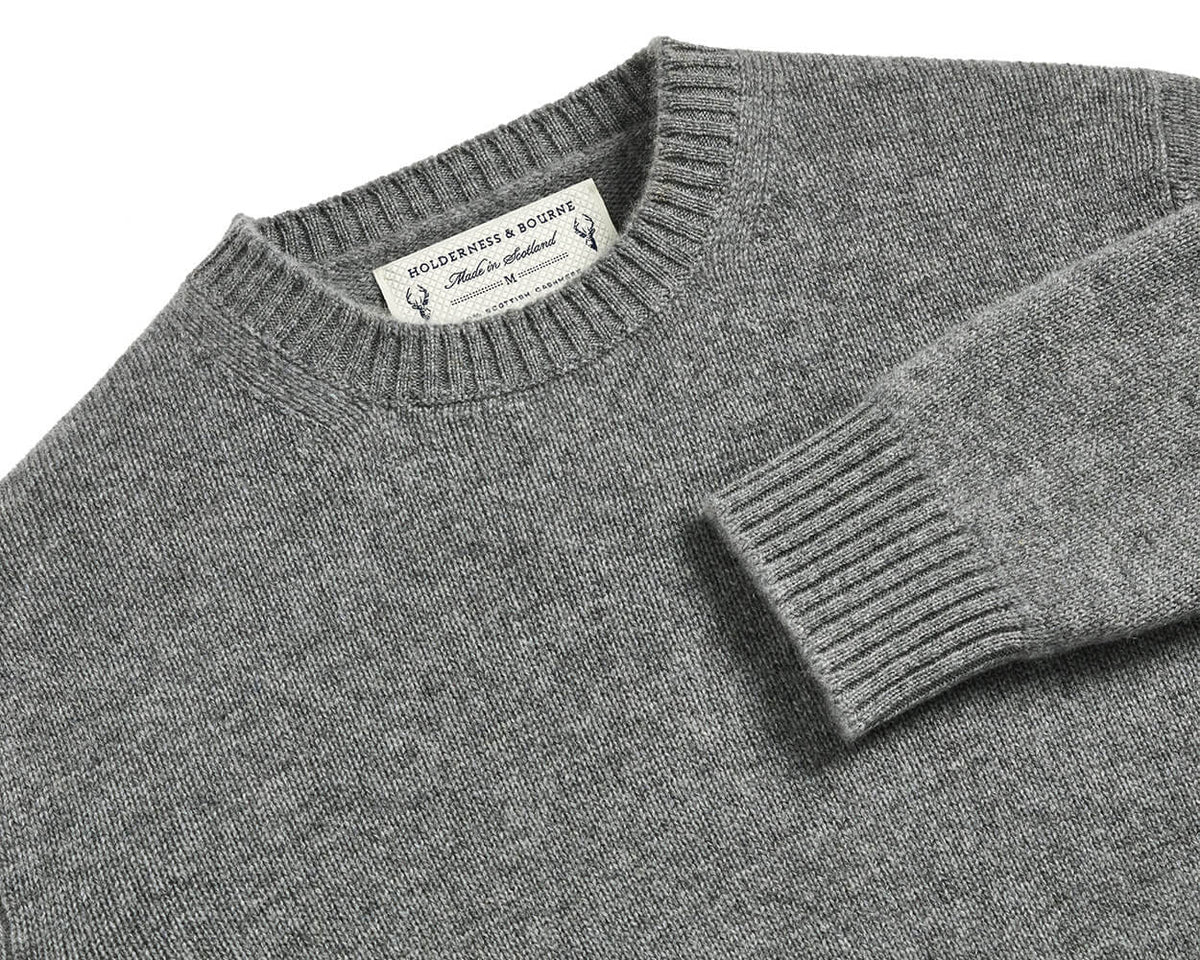 The Berwick Crewneck Sweater: Heathered Gray