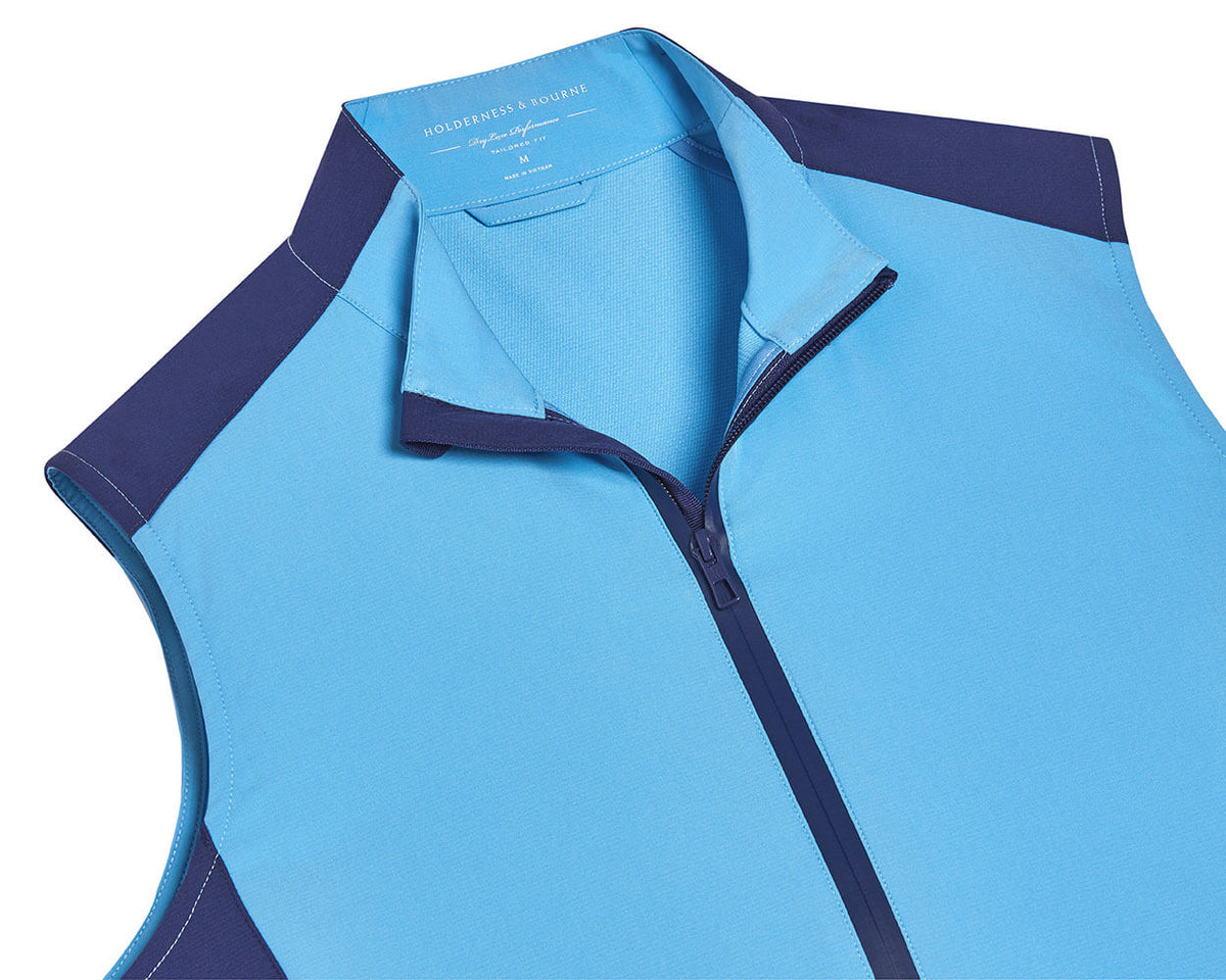 Holderness & Bourne The Hayes Men's Blue Golf Vest