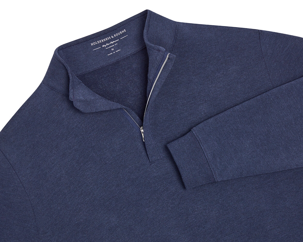 The Harper Quarter-Zip: Heathered Atlantic