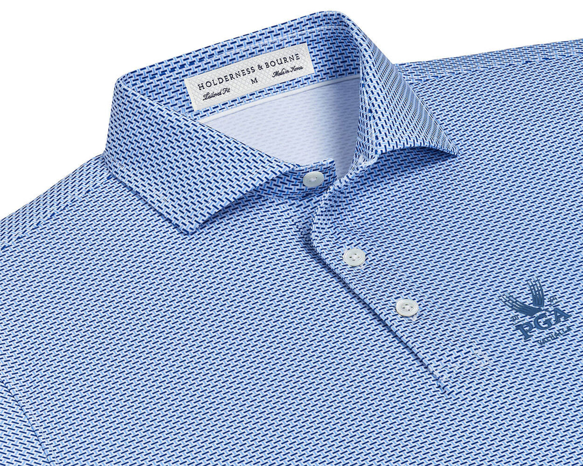 Holderness & Bourne Davis Shirt Embroidered With 2024 PGA Championship Logo