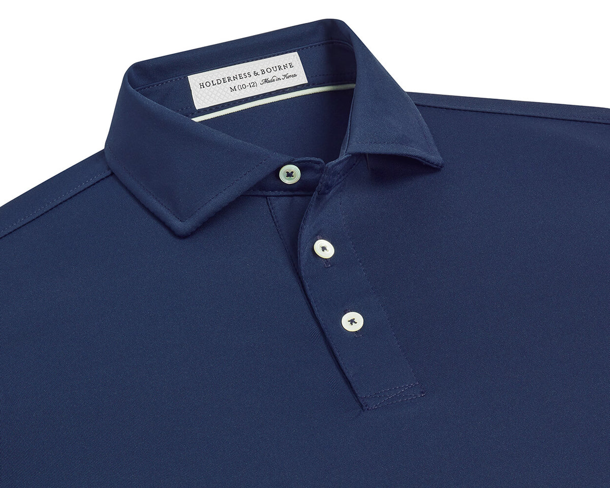 Holderness & Bourne The Anderson Boys' Navy Polo Shirt #Color_Navy