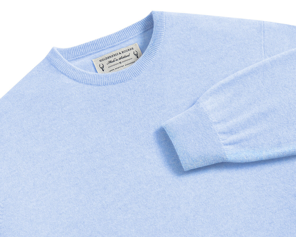 Light Blue Crewneck Sweater | Holderness & Bourne