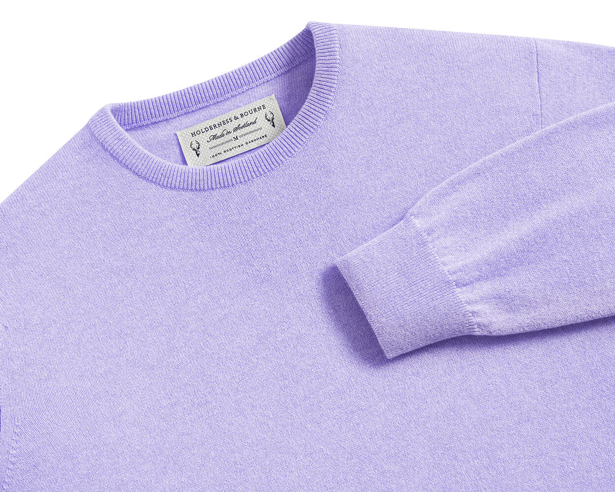 Men's Lavender Crewneck Sweater | Holderness & Bourne