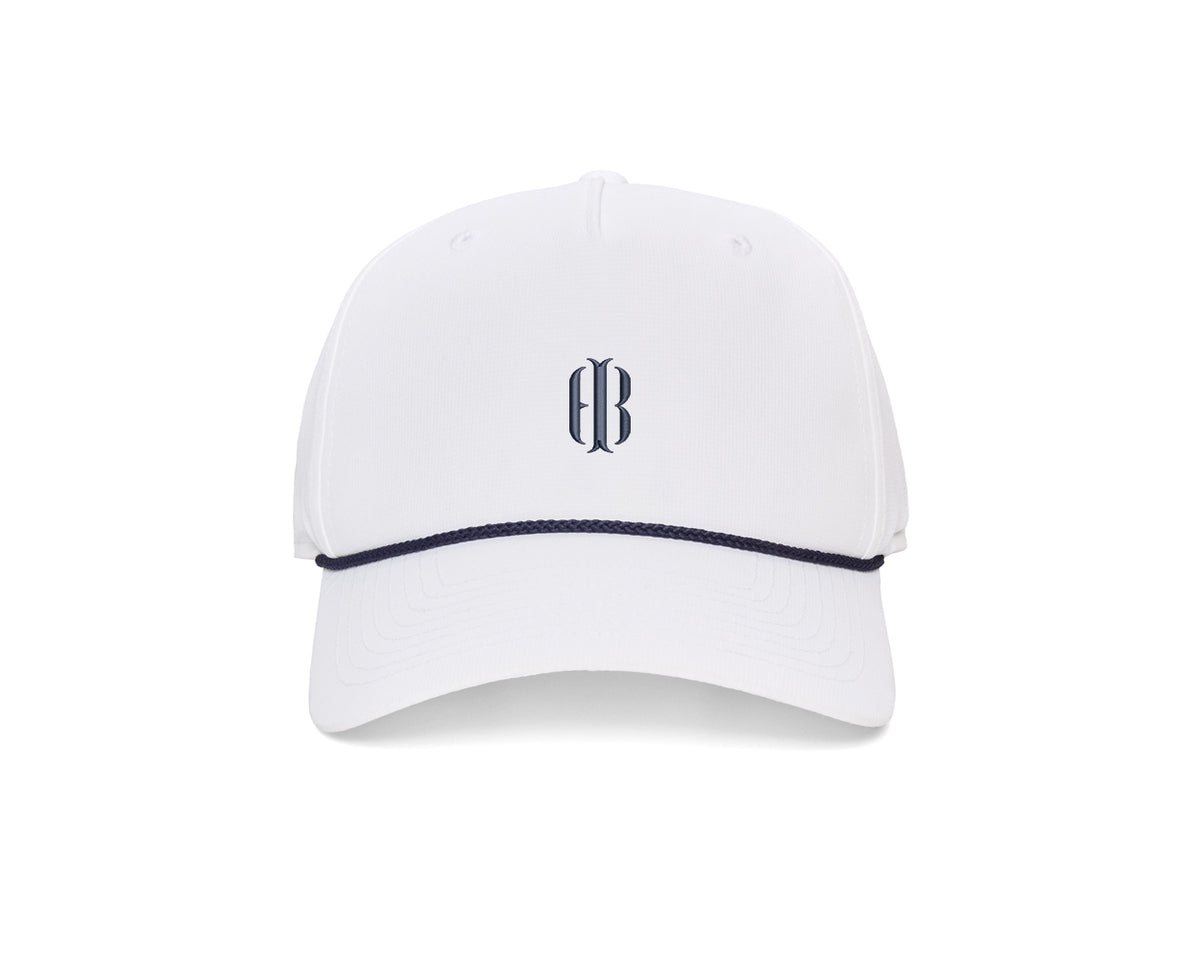 The Performance Rope Hat: White with HB Icon