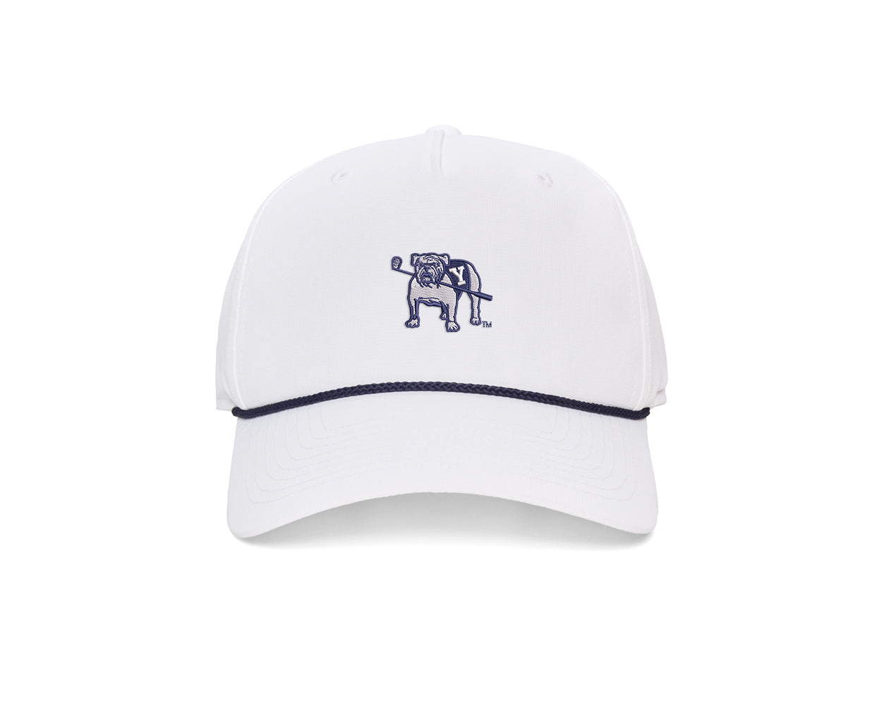 Yale Golf Course Performance Rope Hat: White - Main Image