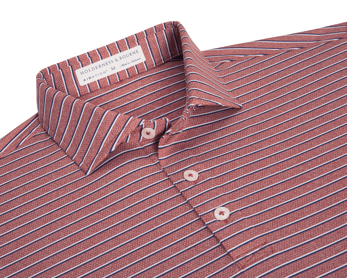 The Springer Shirt: Heathered Exeter/White/Navy