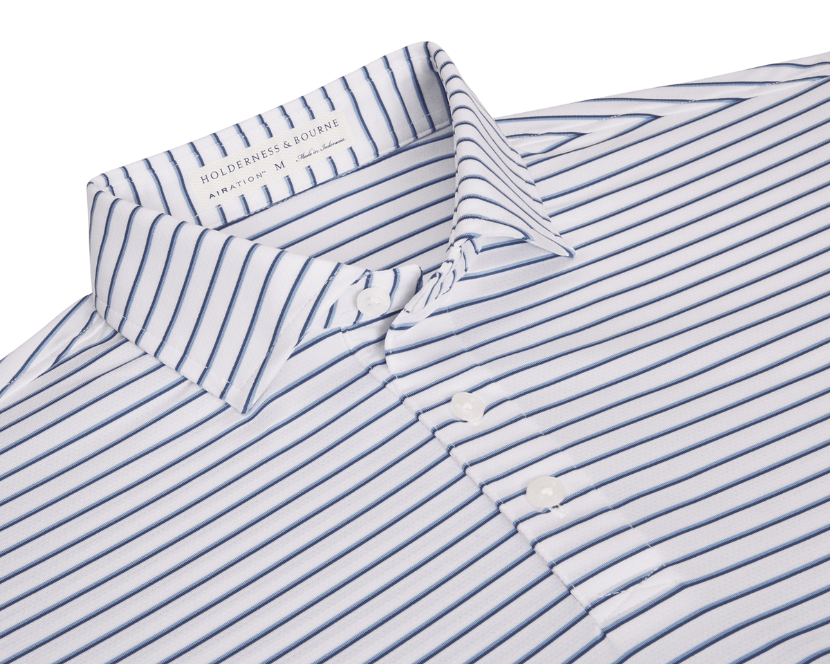 The Springer Shirt: White/Bedford/Andover