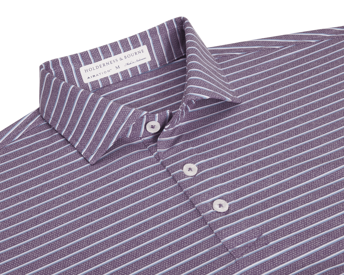 The Springer Shirt: Heathered Amherst/White/Bedford