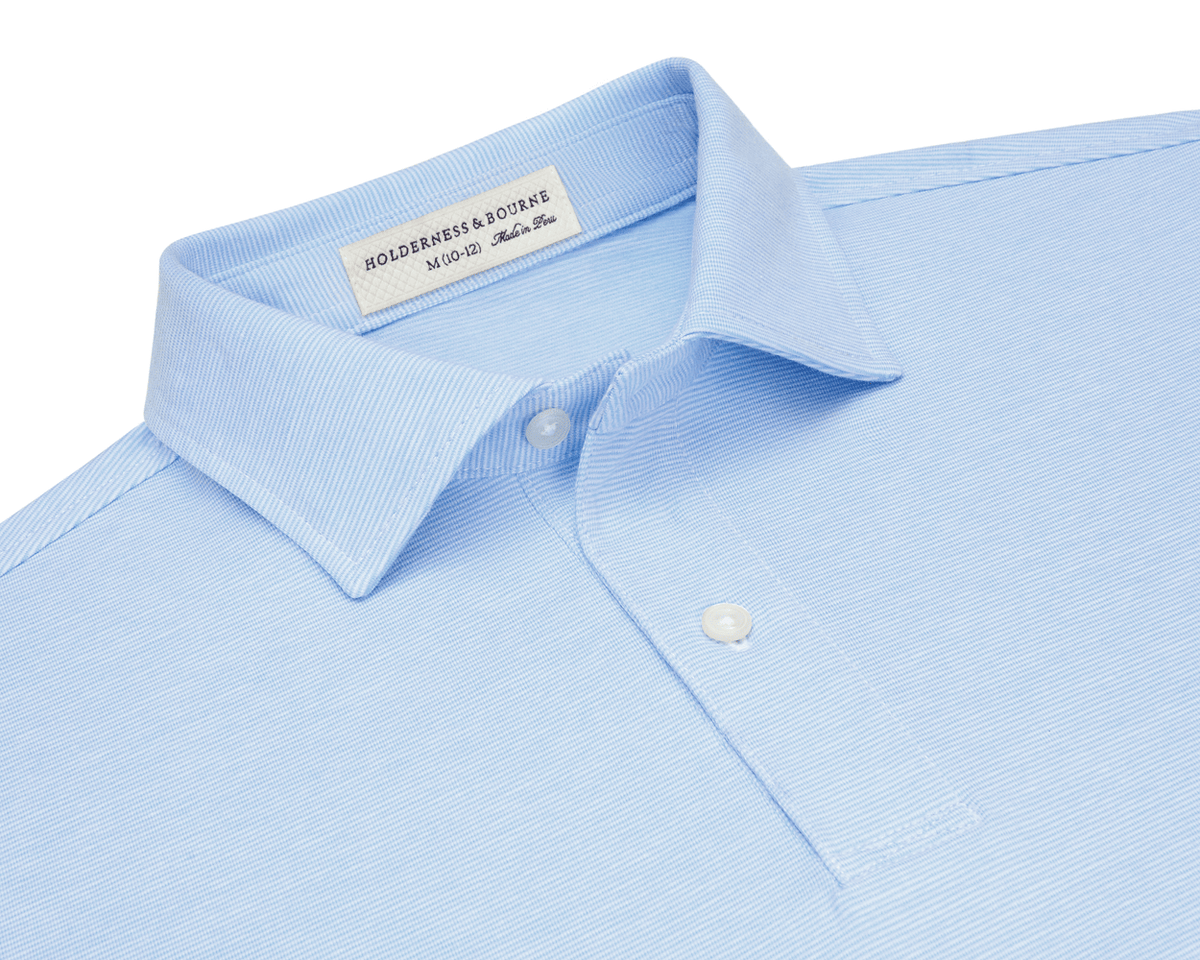 Holderness & Bourne Boy's Light Blue Polo Shirt