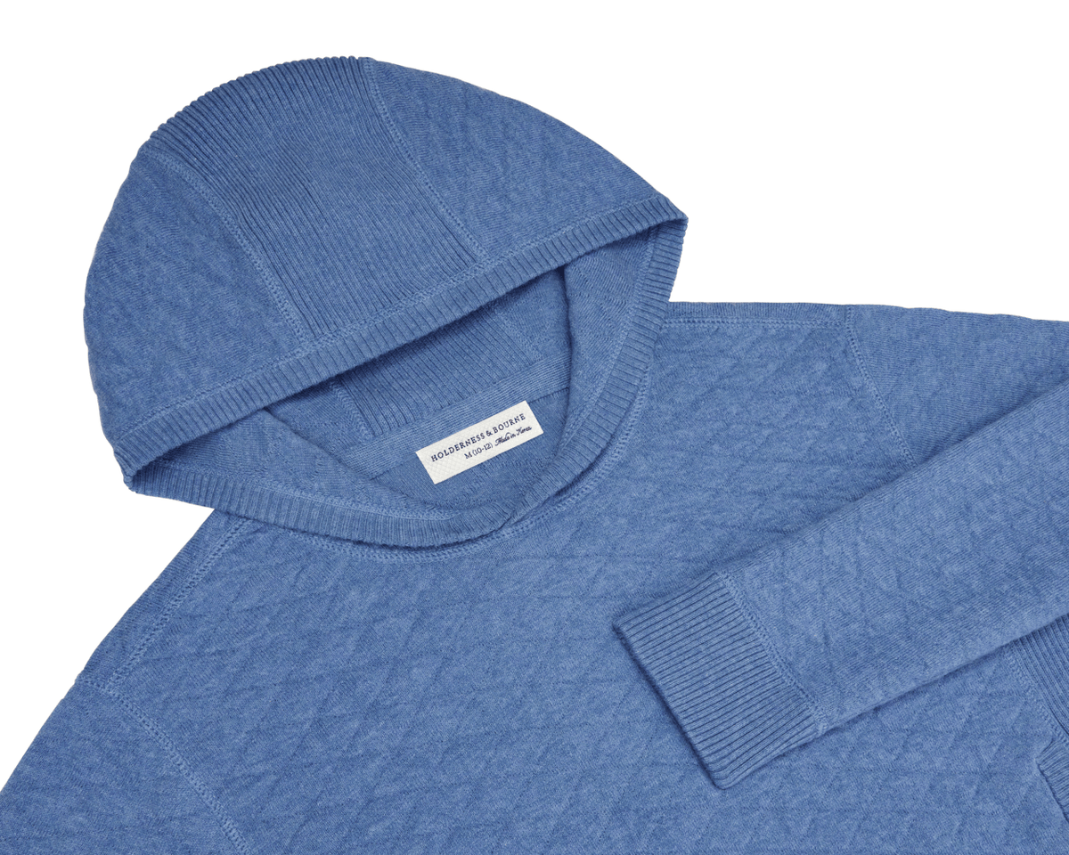 Holderness & Bourne Boy's Blue Hoodie Sweater