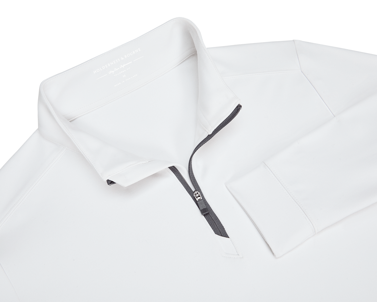 Men's White Quarter Zip Pullover​ | Holderness & Bourne