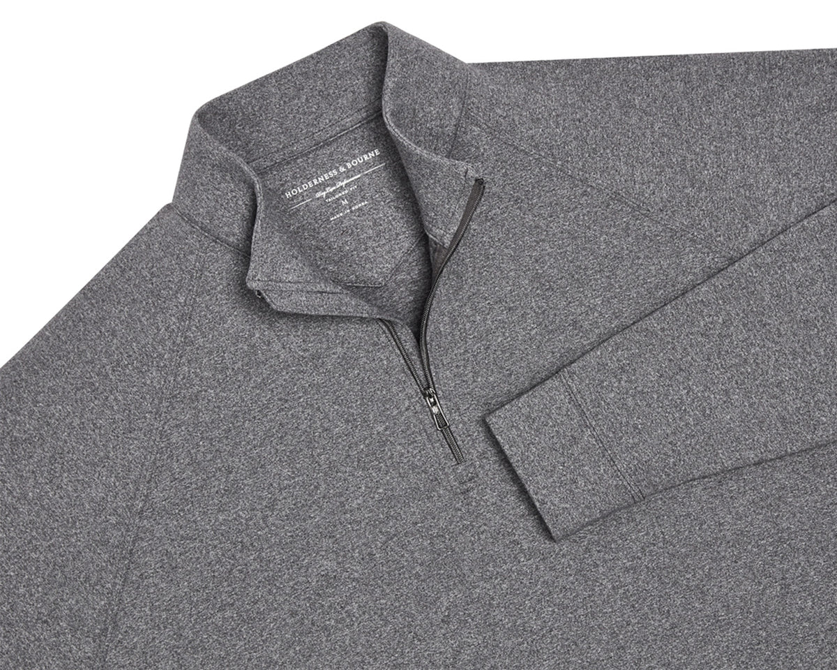 The Westland Quarter-Zip: Charcoal
