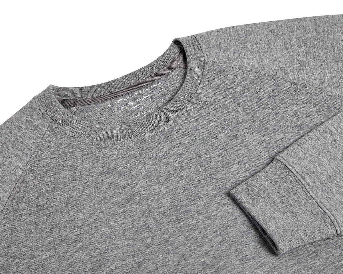 The Kennedy Crewneck: Heathered Gray