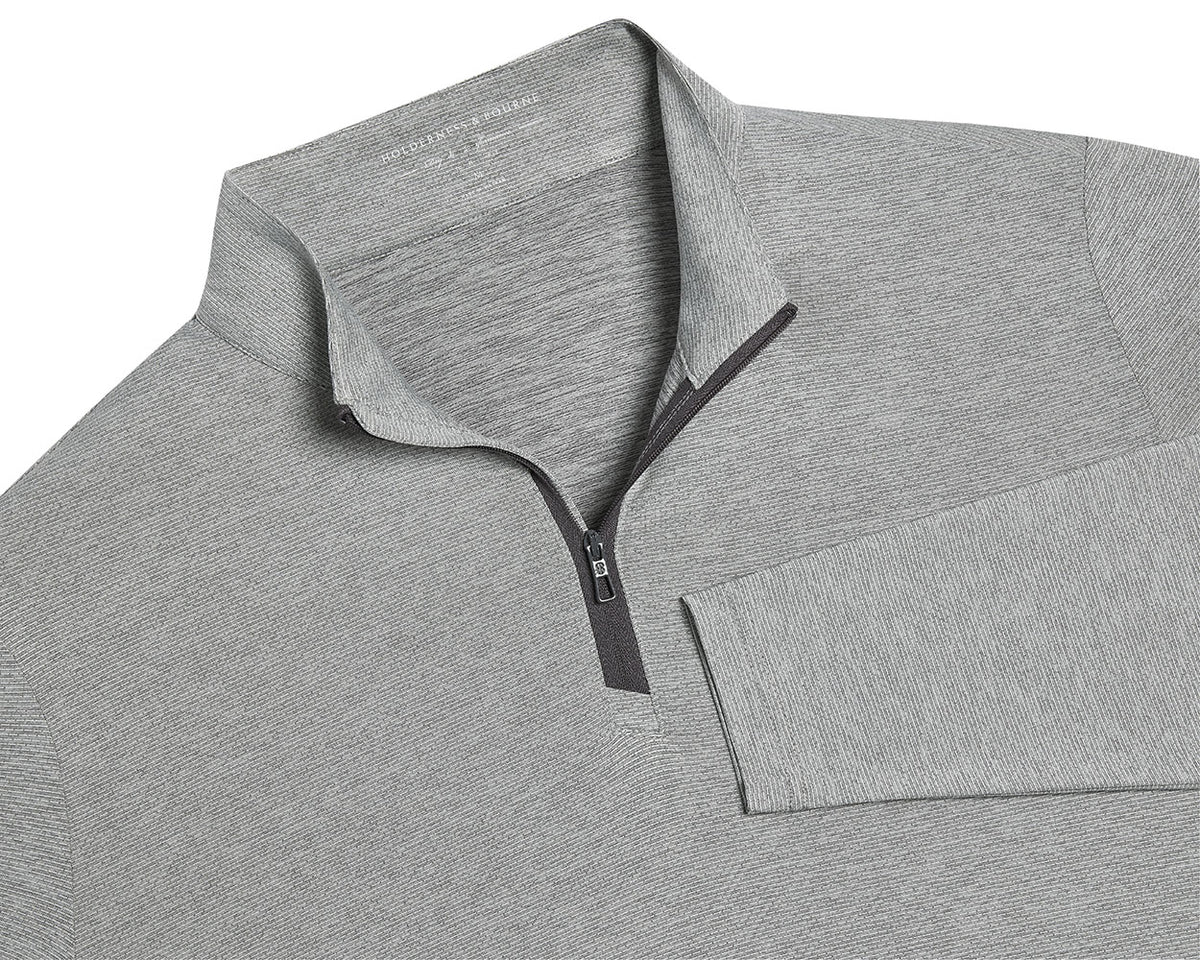 The Bell Quarter-Zip: Heathered Gray