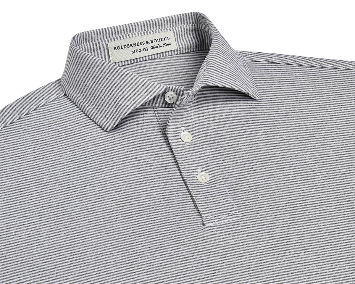 The Perkins Boys Shirt: Gray & White
