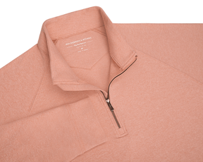 The Westland Quarter-Zip: Heathered Nectarine