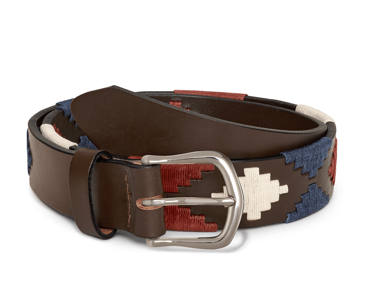 The Barker Belt: Brown/Navy/Claret/Stone