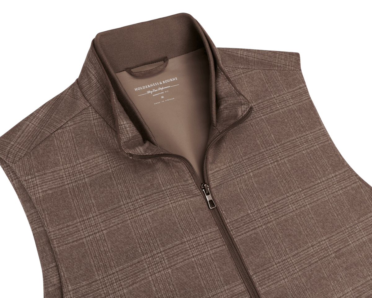 Holderness & Bourne Men’s Brown Twill Vest