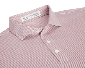 The Perkins Shirt: Heathered Exeter & White