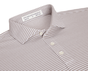 The Maxwell Shirt: Heathered Dune & White