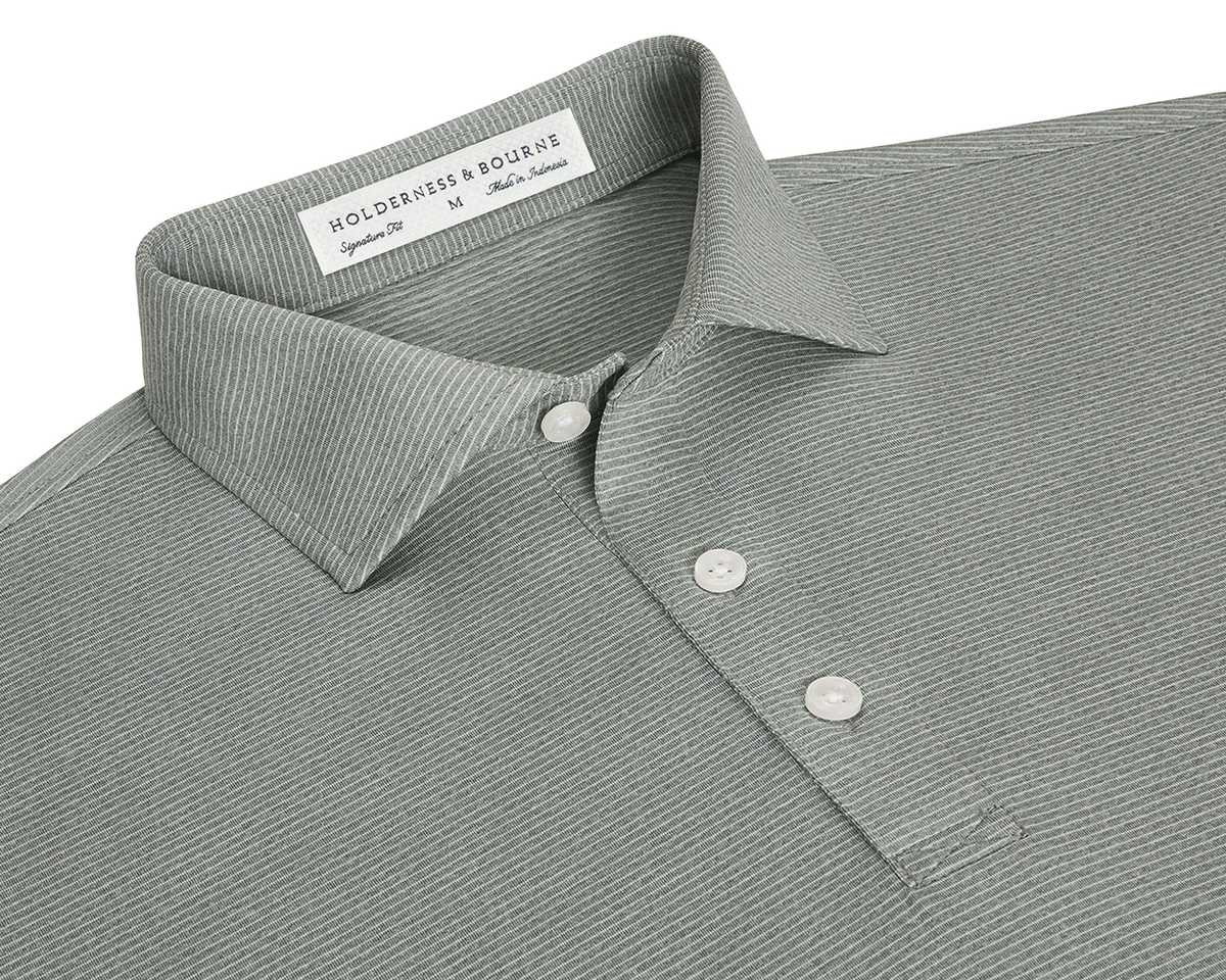 The Holland Shirt: Heathered Ivy