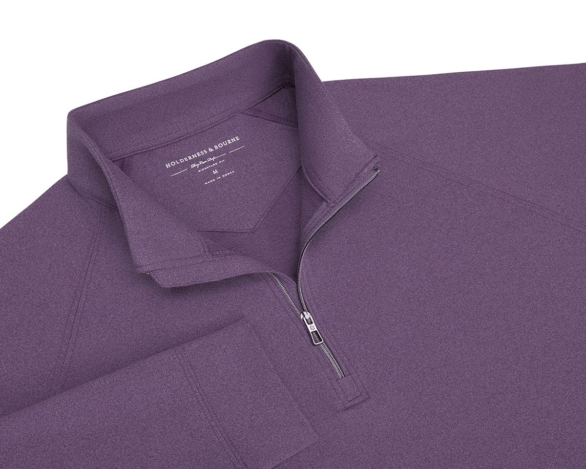 The Westland Quarter-Zip: Heathered Amherst