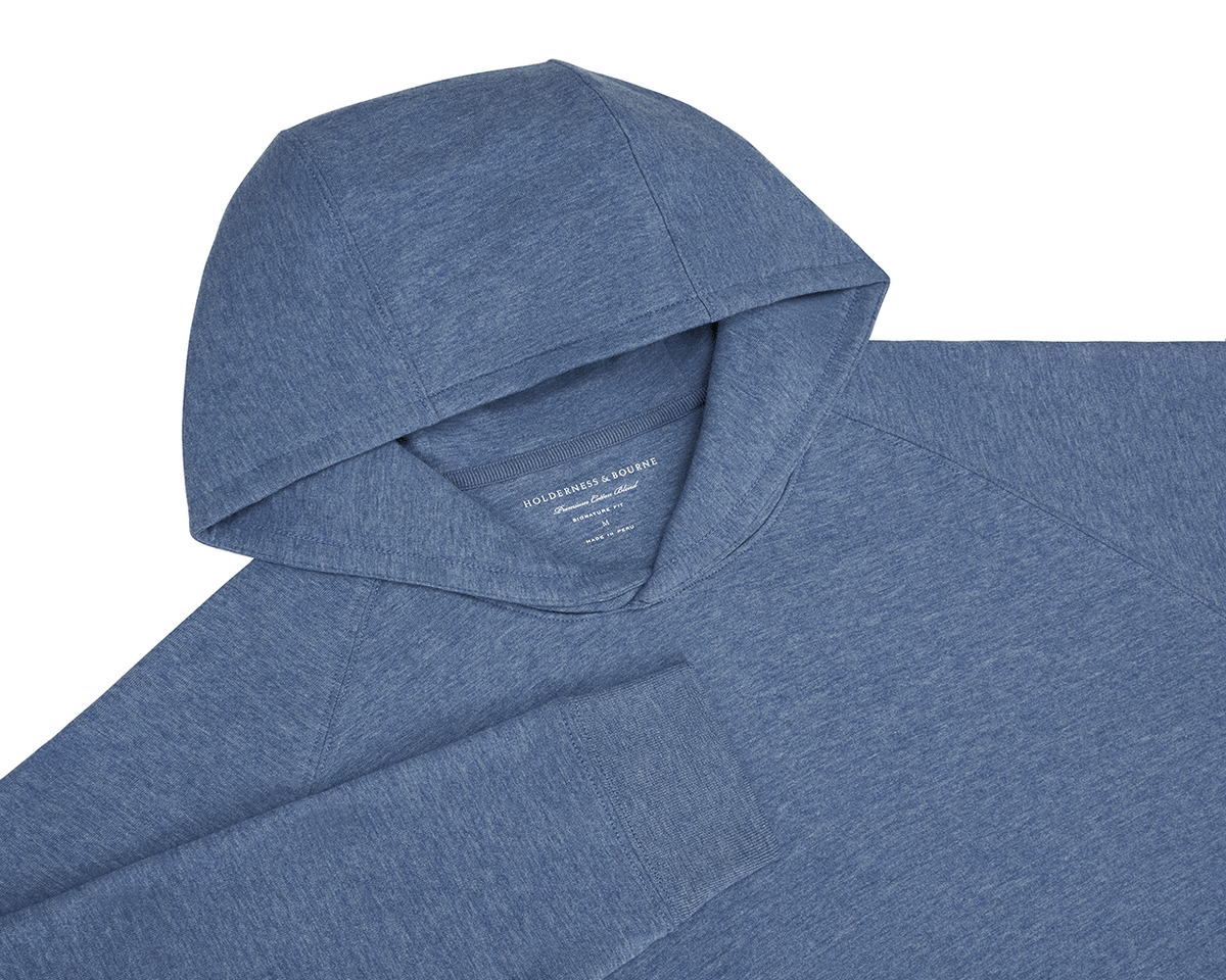 The Lawson Hoodie: Heathered Bedford