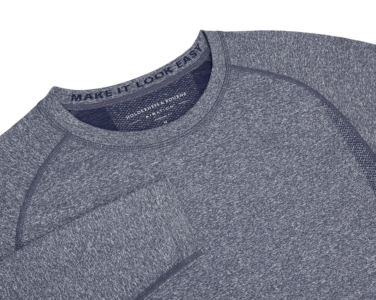 The Carr T-Shirt: Heathered Navy