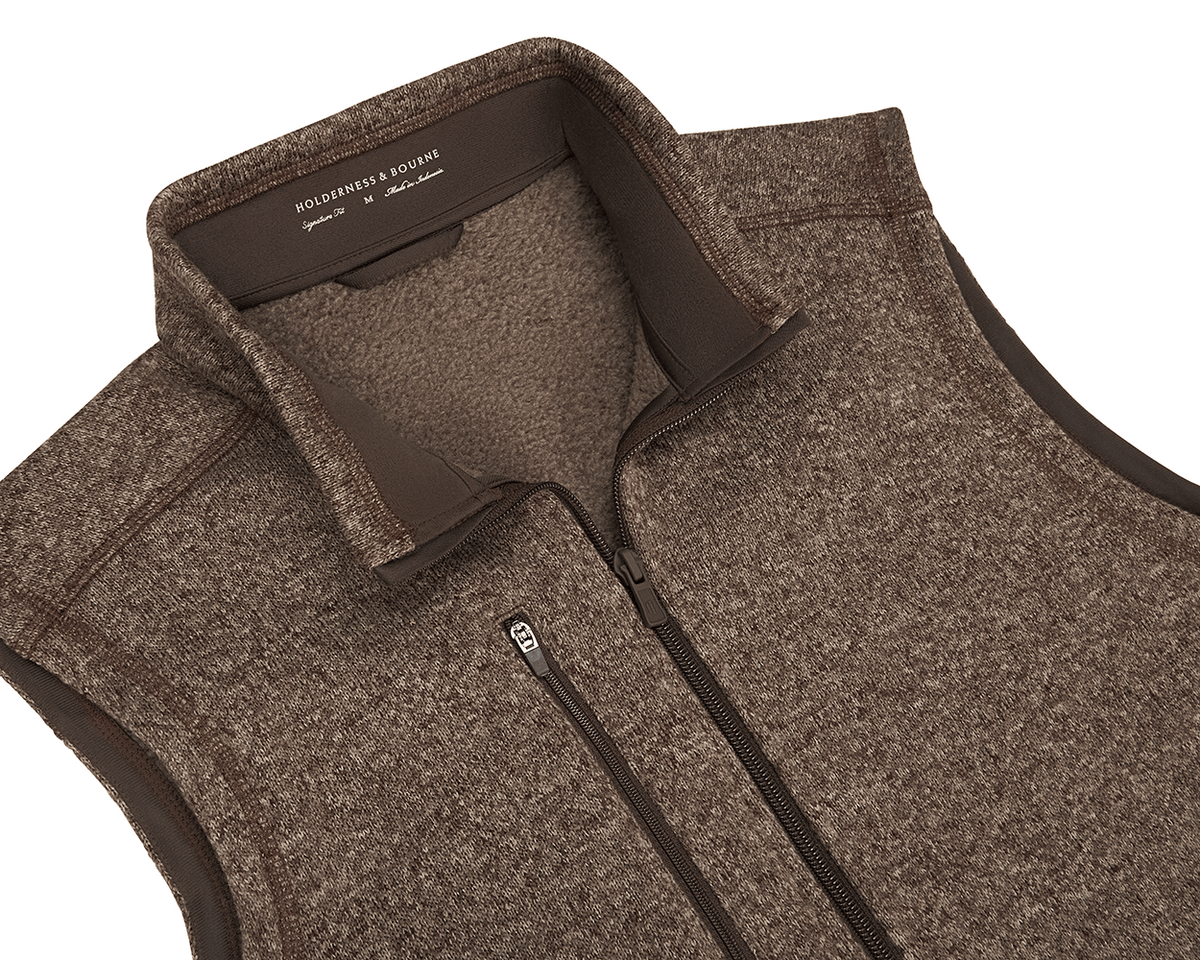 The Ashby Vest: Heathered Chestnut