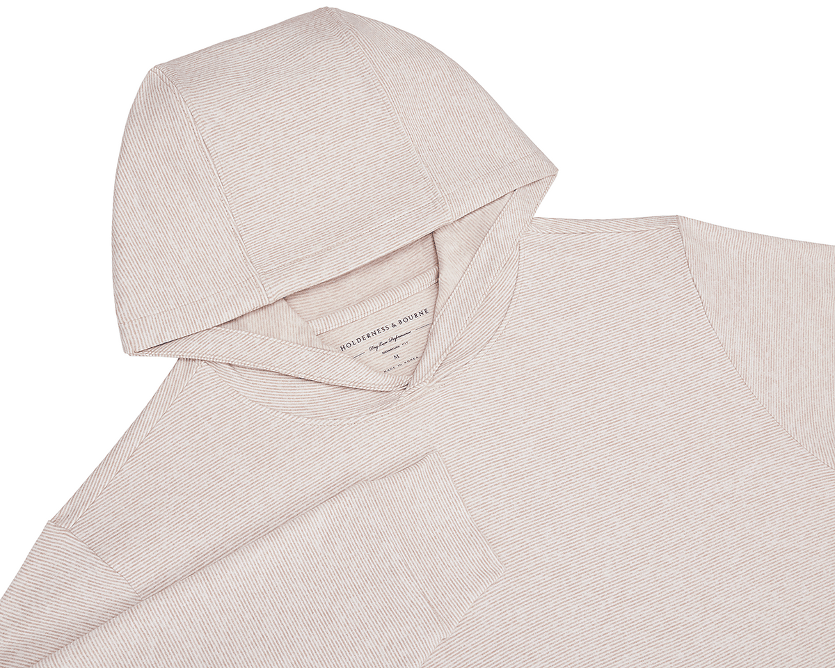 Holderness & Bourne Brown Striped Hoodie