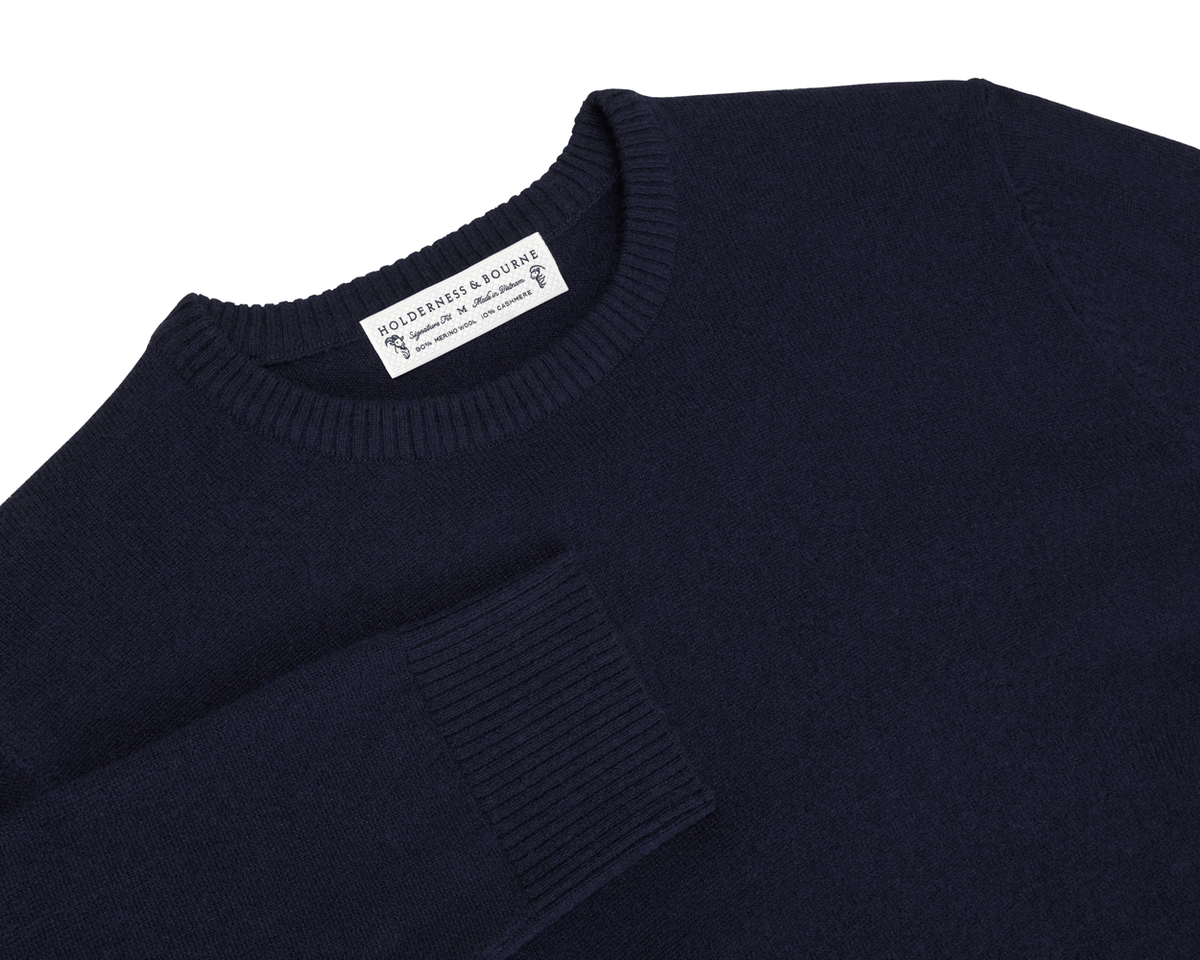Holderness & Bourne Men’s Navy Crewneck Sweater