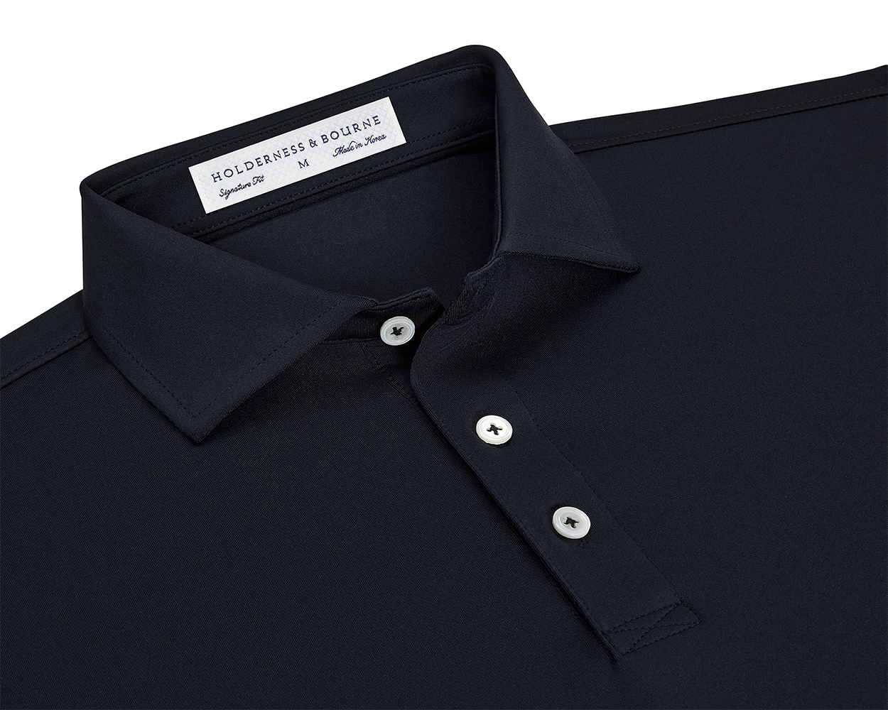 Black Performance Polo Shirt | Holderness & Bourne
