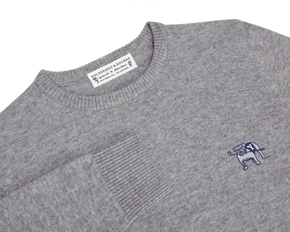 Yale Golf Course Shaw Crewneck Sweater: Heathered Gray