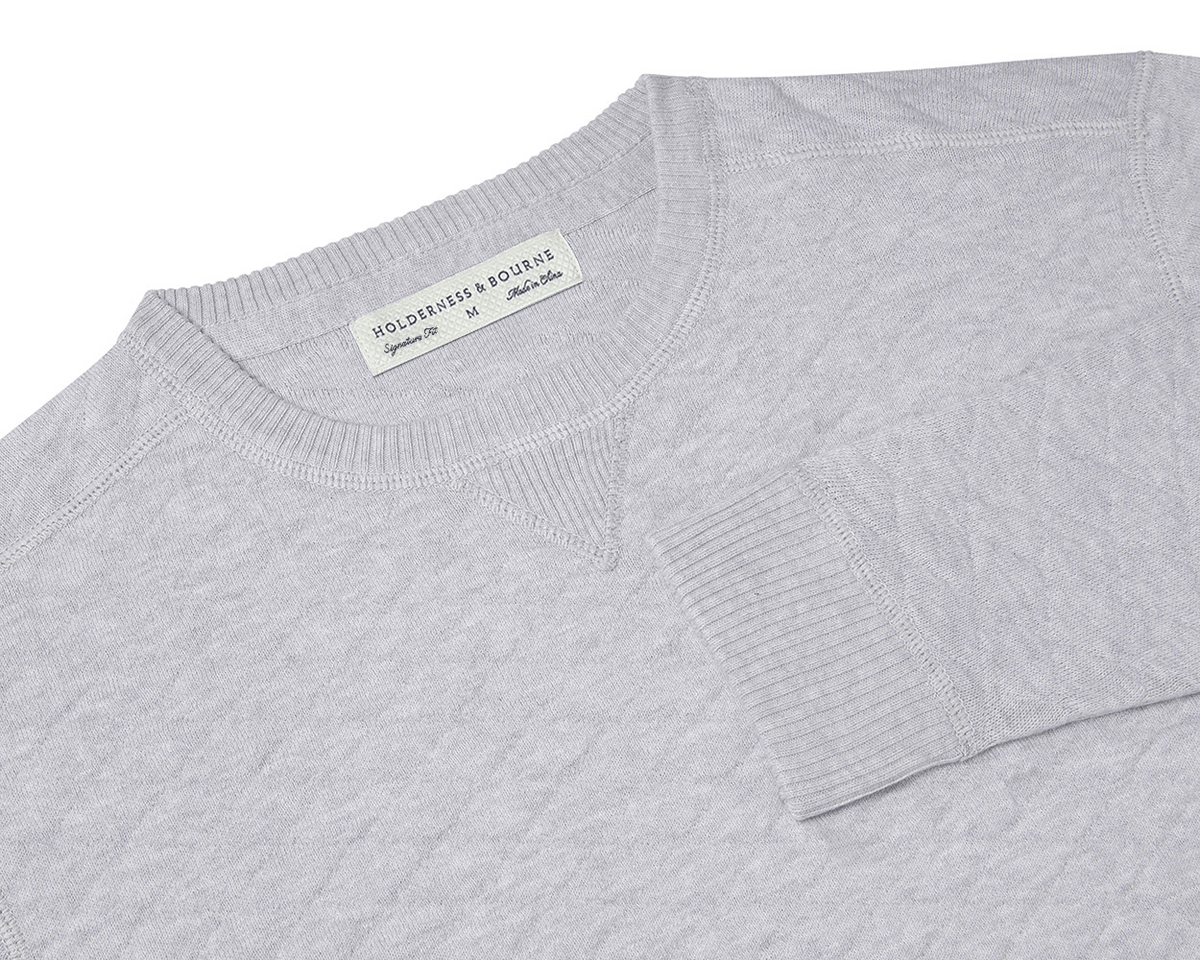 The Ward Crewneck Sweater: Heathered Gray