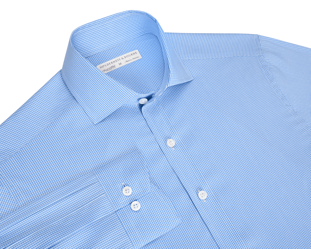 Men's Blue Button Up Dress Shirt | Holderness & Bourne