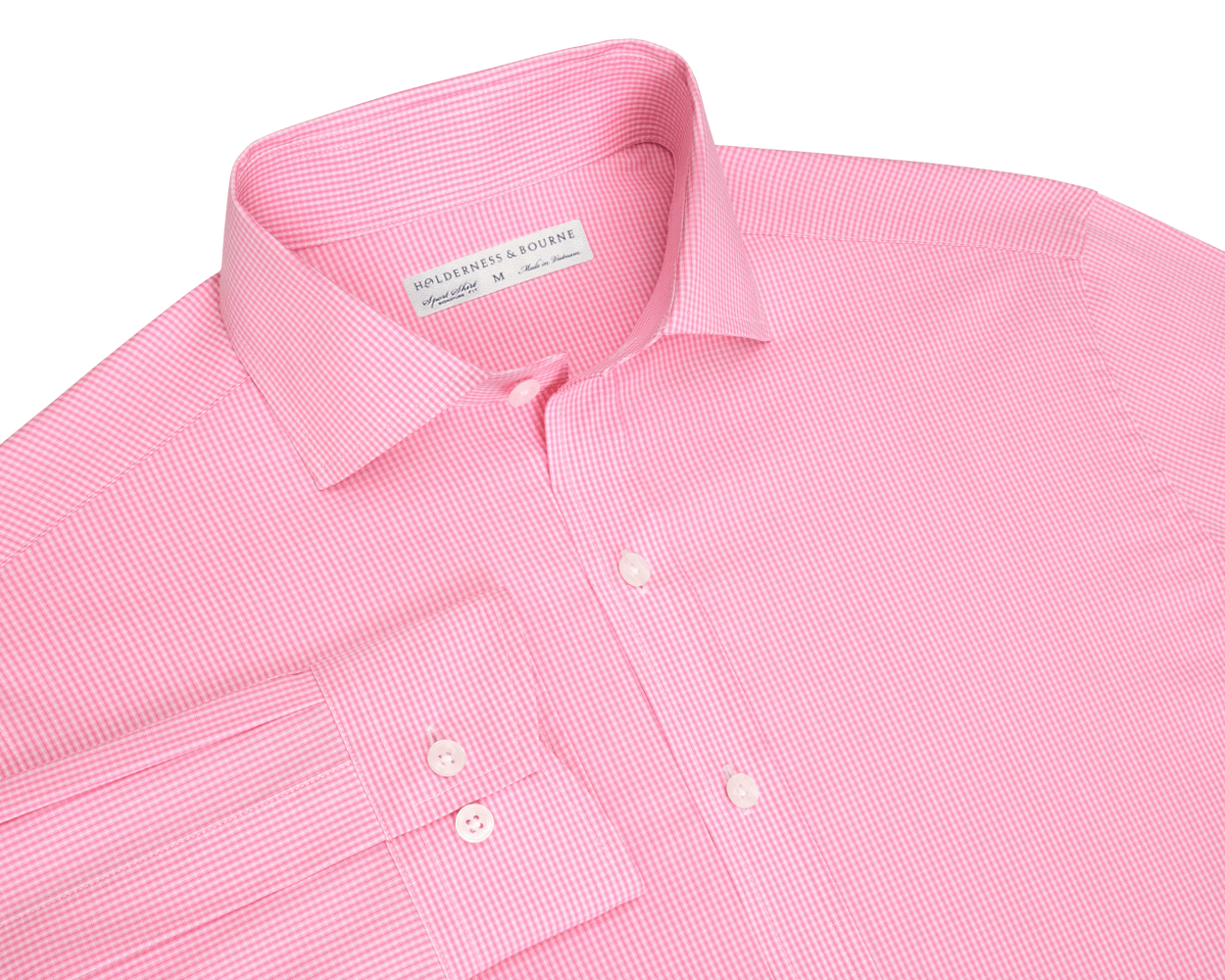 Mens Pink Button Up Dress Shirt | Holderness & Bourne Belmont / XL Mens Pink Button Up Dress Shirt | Holderness & Bourne Belmont / XL