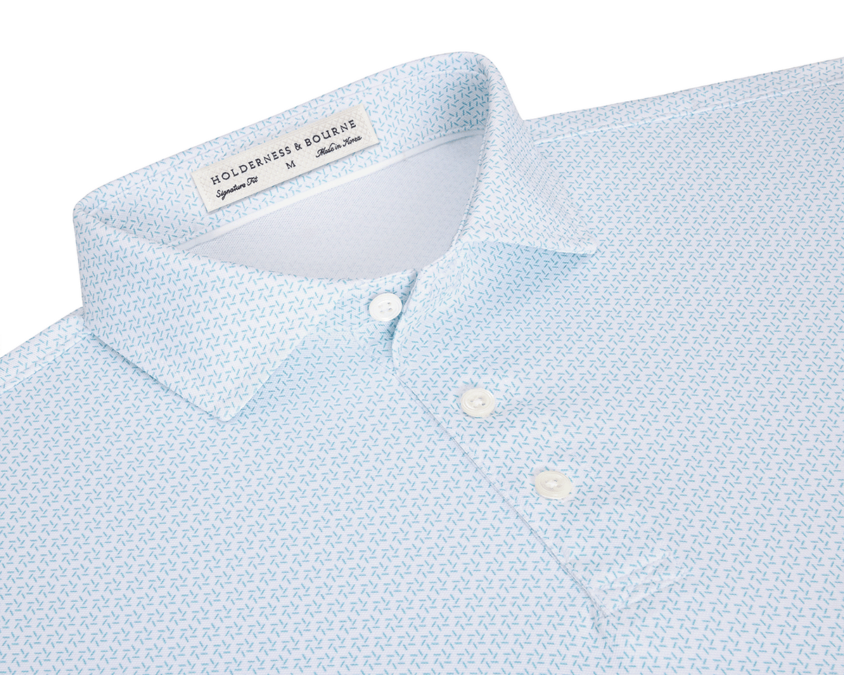 The Warren Shirt: Harbor & White