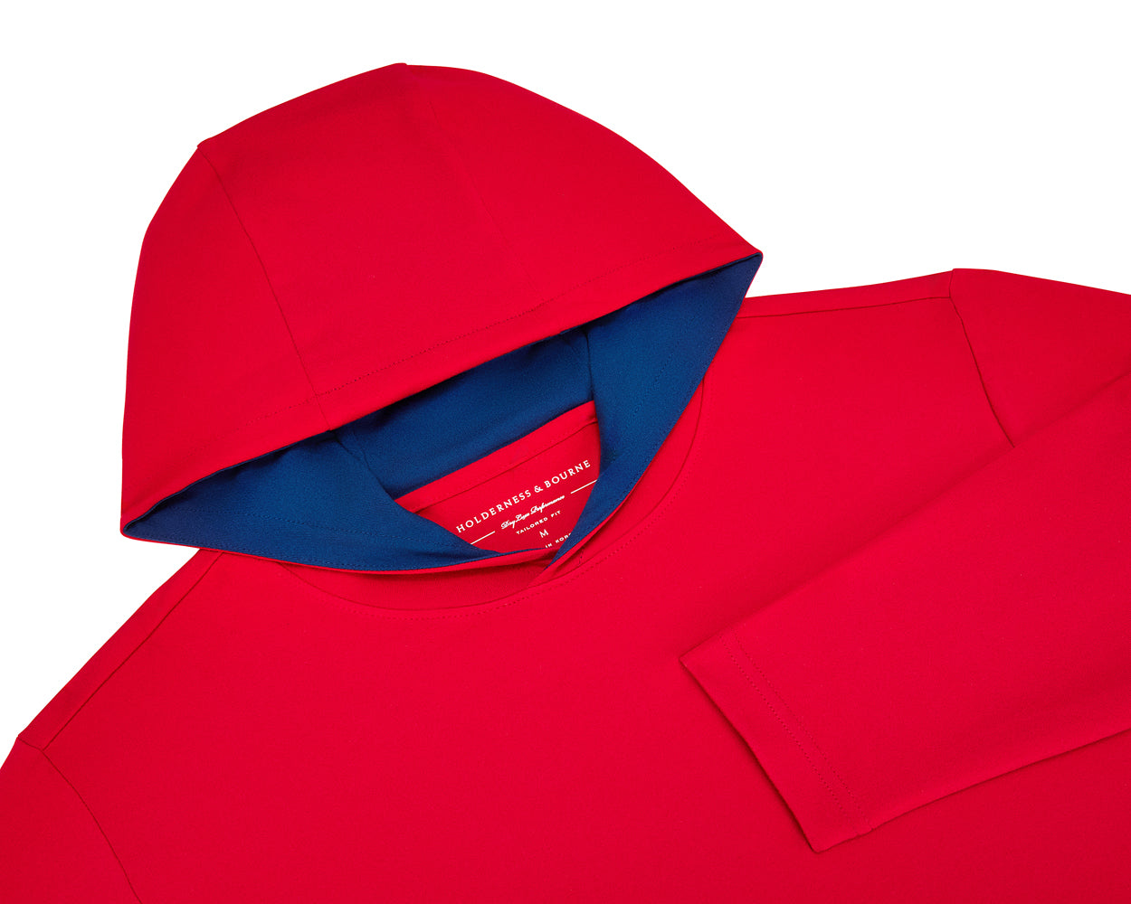 Men's Red Golf Hoodie | Holderness & Bourne