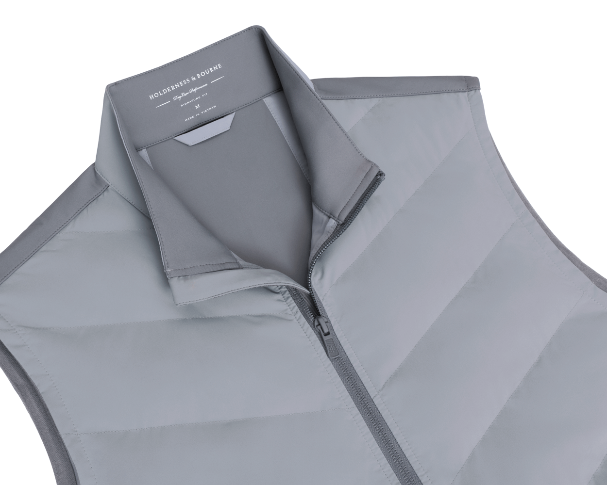 Men's Gray Golf Vest | Holderness & Bourne